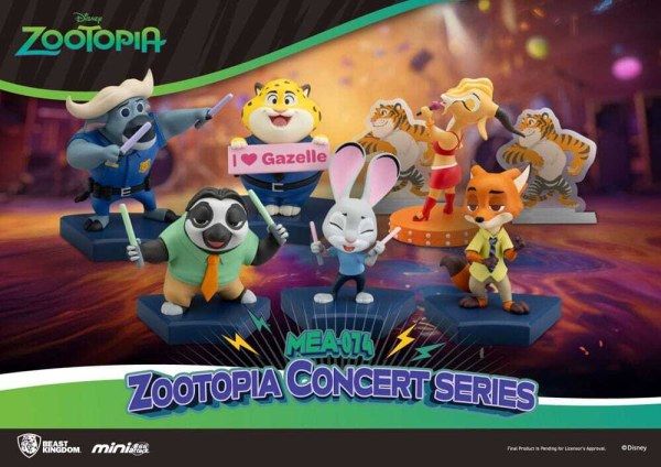 Zootopia figurine assortment Mini Egg Attack Blind Box Concert Series 8 cm