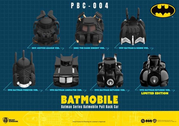 Batman Pull Back Car Series 6 pack friction cars Blind Box