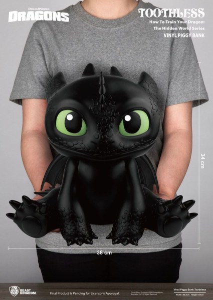 Dragons piggy bank Piggy Vinyl Toothless 30 cm