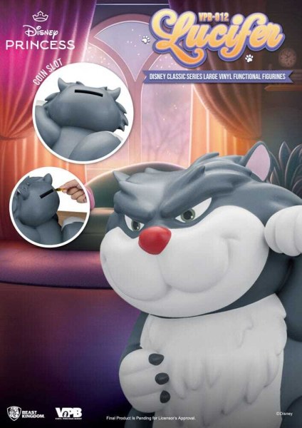 Cinderella Piggy Bank Lucifer 33 cm