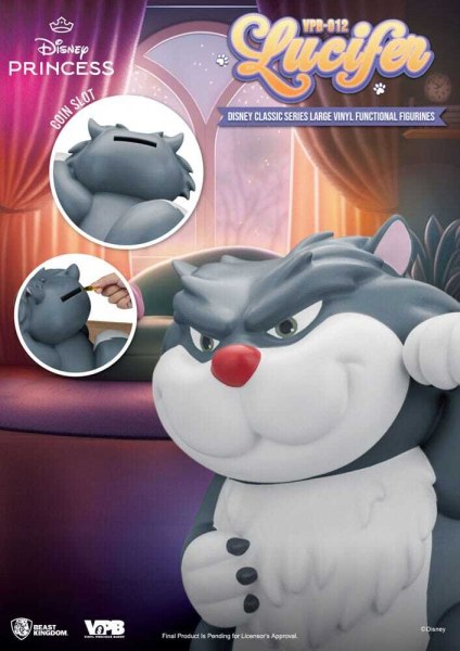 Cinderella Piggy Bank Lucifer 33 cm