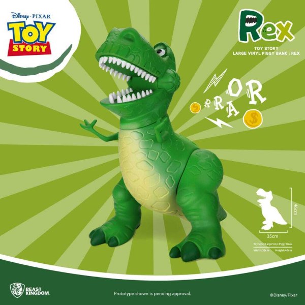 Toy Story Piggy Bank Rex piggy bank 46 cm