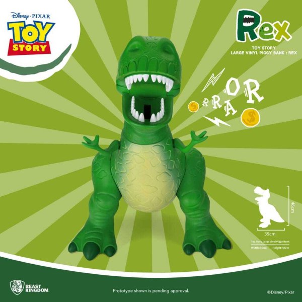 Toy Story Piggy Bank Rex piggy bank 46 cm