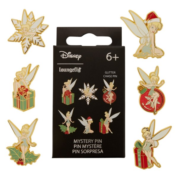 TINKER BELL HOLIDAY MYSTERY BOX PIN - DISNEY LOUNGEFLY