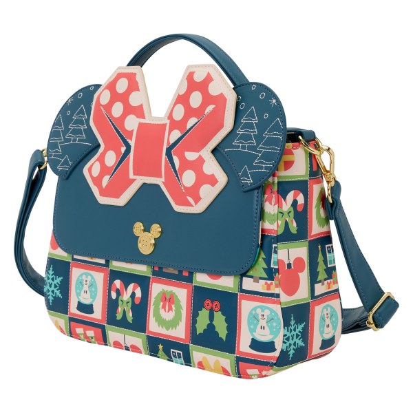 MICKEY AND MINNIE HOLIDAY CROSSBODY BAG - DISNEY LOUNGEFLY
