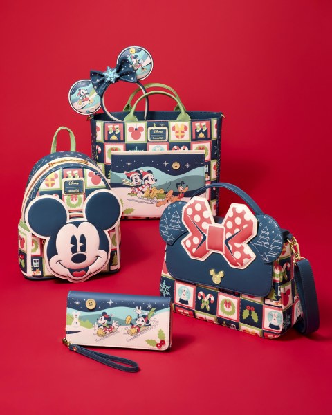 MICKEY AND MINNIE HOLIDAY CROSSBODY BAG - DISNEY LOUNGEFLY