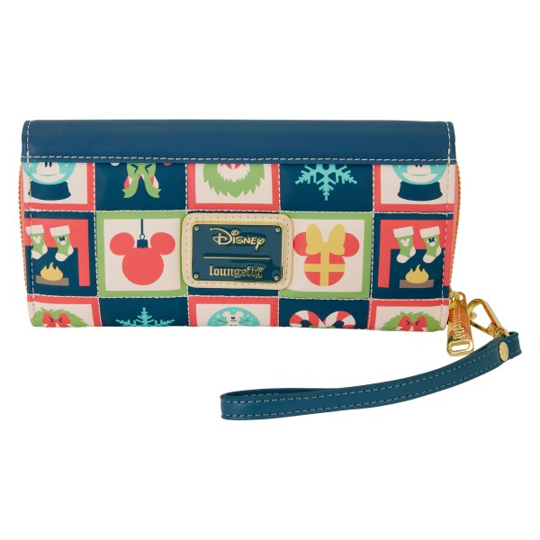 MICKEY AND MINNIE HOLIDAY FLAP WALLET- DISNEY LOUNGEFLY