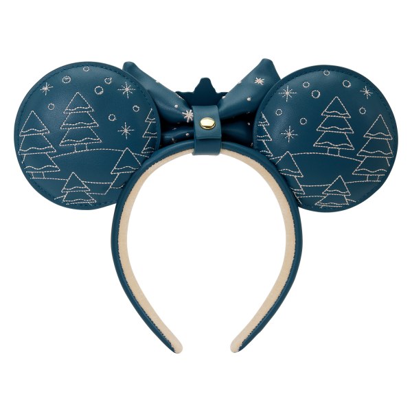 MICKEY AND MINNIE HOLIDAY EAR HEADBAND - DISNEY LOUNGEFLY