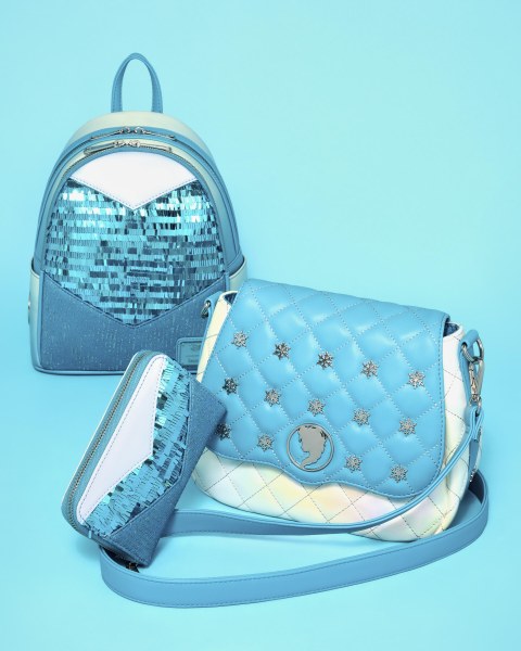 Princess Elsa Glitter Sequin Cosplay Mini Backpack - Disney Loungefly Frozen