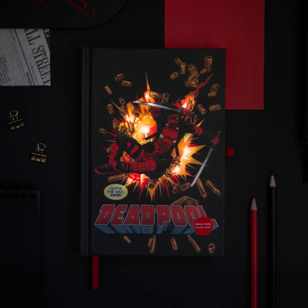 PREMIUM A5 NOTEBOOK WITH LIGHT - MARVEL DEADPOOL