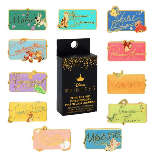 PRINCESS SIGNATURE MYSTERY BOX PIN - DISNEY LOUNGEFLY