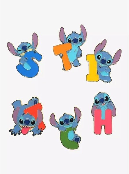 STITCH LETTERS AND POSES MYSTERY BOX PIN - DISNEY LOUNGEFLY