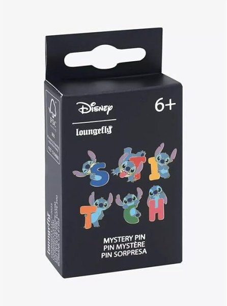 STITCH LETTERS AND POSES MYSTERY BOX PIN - DISNEY LOUNGEFLY