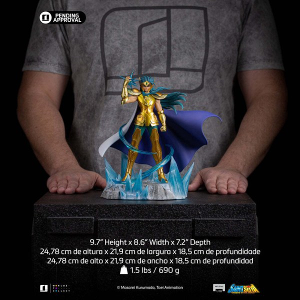 Saint Seiya Statue 1/10 Art Scale Aquarius Camus 28 cm