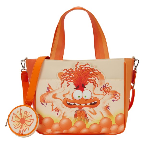 INSIDE OUT 2 ANXIETY TOTE BAG WITH COIN BAG - DISNEY PIXAR LOUNGEFLY