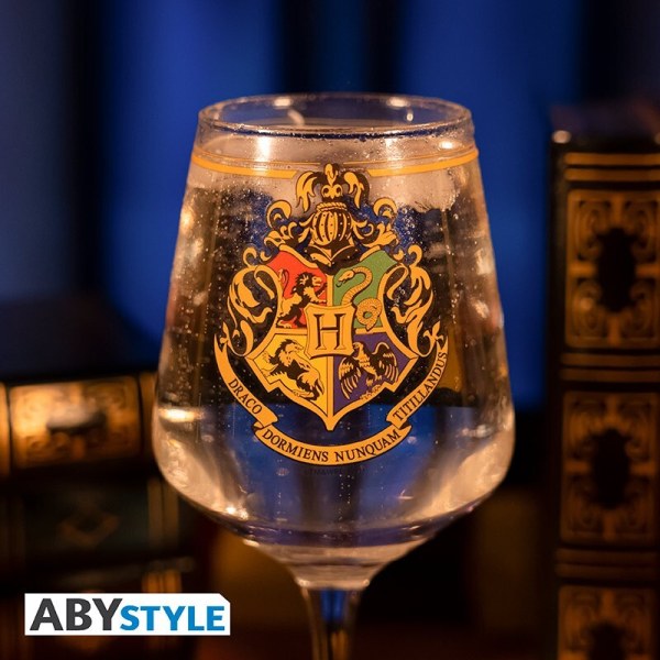 Hogwarts Emblem Stemmed Glass - Harry Potter