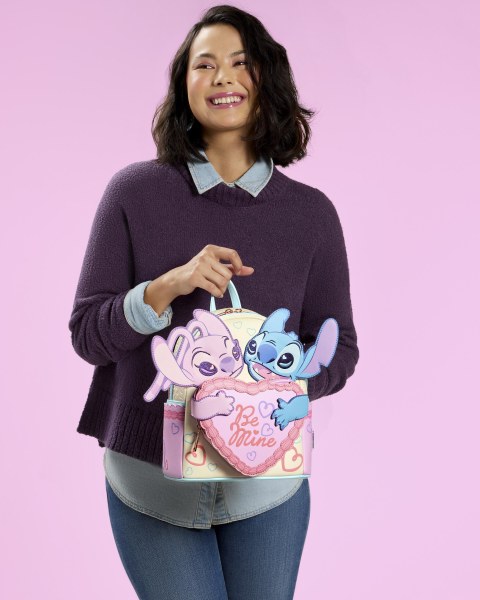 STITCH & ANGEL BE MINE MINI BACKPACK - DISNEY LOUNGEFLY