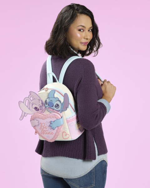 STITCH & ANGEL BE MINE MINI BACKPACK - DISNEY LOUNGEFLY
