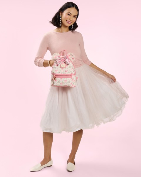 MINNIE MOUSE FLORAL MINI BACKPACK - DISNEY LOUNGEFLY