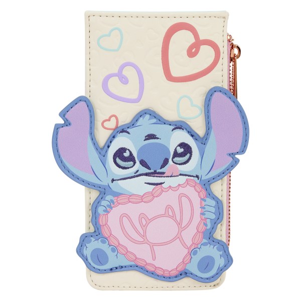 STITCH & ANGEL BE MINE LARGE CARD HOLDER - DISNEY LOUNGEFLY
