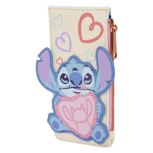 STITCH & ANGEL BE MINE LARGE CARD HOLDER - DISNEY LOUNGEFLY