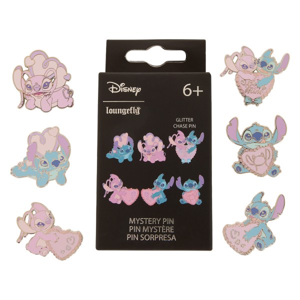STITCH & ANGEL HEARTS MYSTERY BOX PIN - DISNEY LOUNGEFLY