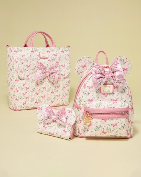 MINNIE MOUSE FLORAL CONVERTIBLE BACKPACK & TOTE BAG - DISNEY LOUNGEFLY