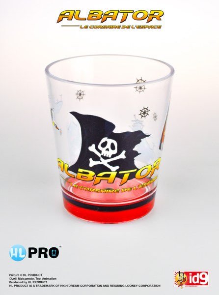 Flag plastic glass - Captain Harlock