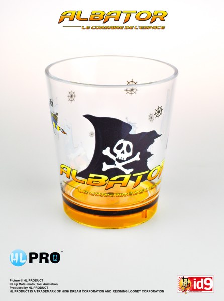 Flag plastic glass - Captain Harlock