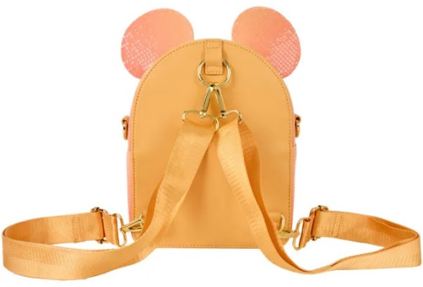 Mickey Mouse Glitter Sequin Convertible Mini Backpack & Crossbody Bag - DISNEY LOUNGEFLY