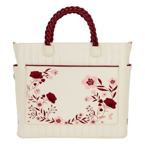 Loungefly Figural Cream & Red Floral shoulder bag