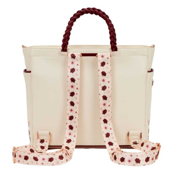 Loungefly Figural Cream & Red Floral shoulder bag