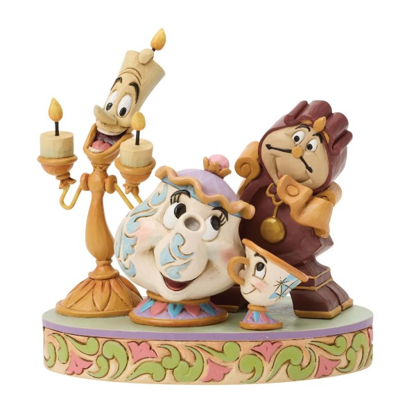 LUMIERE, MRS POTT, CHIP & COGSWORTH - DISNEY TRADITIONS