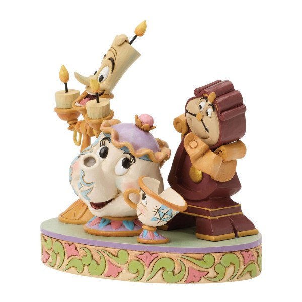 LUMIERE, MRS POTT, CHIP & COGSWORTH - DISNEY TRADITIONS
