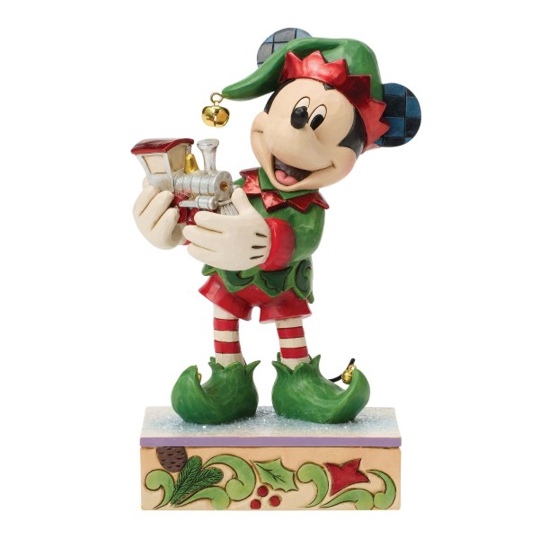 MICKEY ELF WITH TRAIN SPECIAL EDITION - DISNEY TRADITIONS