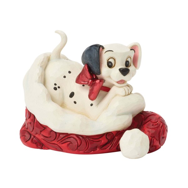 MINI 101 DALMATIANS WITH SANTA HAT - DISNEY TRADITIONS