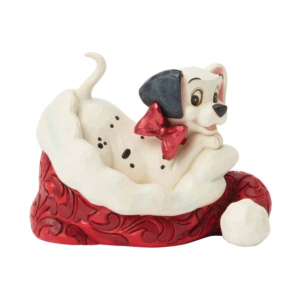 MINI 101 DALMATIANS WITH SANTA HAT - DISNEY TRADITIONS