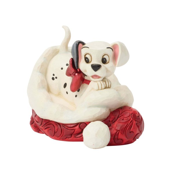 MINI 101 DALMATIANS WITH SANTA HAT - DISNEY TRADITIONS