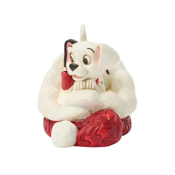 MINI 101 DALMATIANS WITH SANTA HAT - DISNEY TRADITIONS