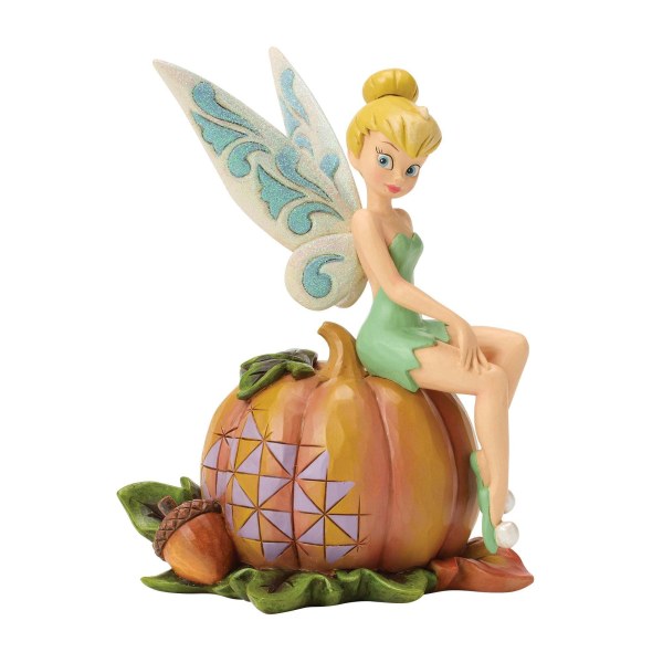 TINKER BELL ON PUMPKIN - DISNEY TRADITIONS