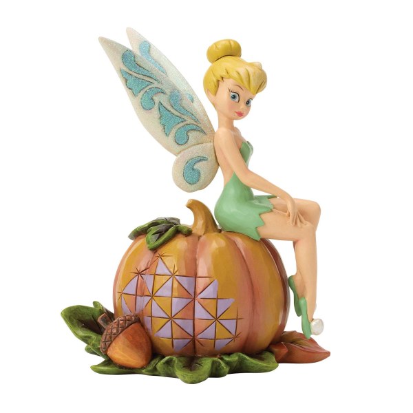 TINKER BELL ON PUMPKIN - DISNEY TRADITIONS
