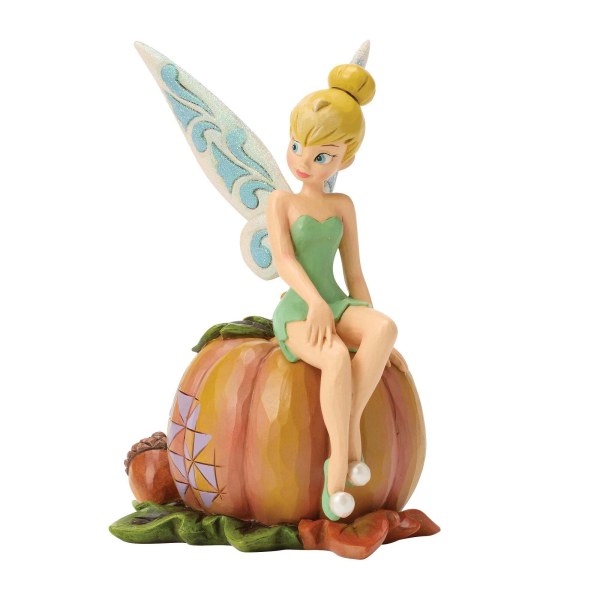 TINKER BELL ON PUMPKIN - DISNEY TRADITIONS