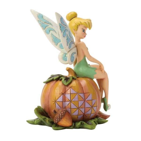 TINKER BELL ON PUMPKIN - DISNEY TRADITIONS