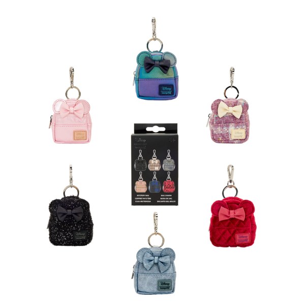 Minnie Mouse glitter mystery mini backpack keychain - Disney Loungefly