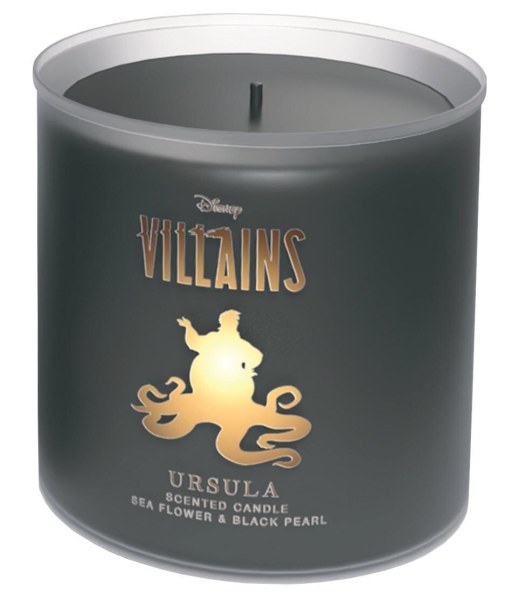 Disney Ursula Glass Candle Sea Flower & Black Pearl