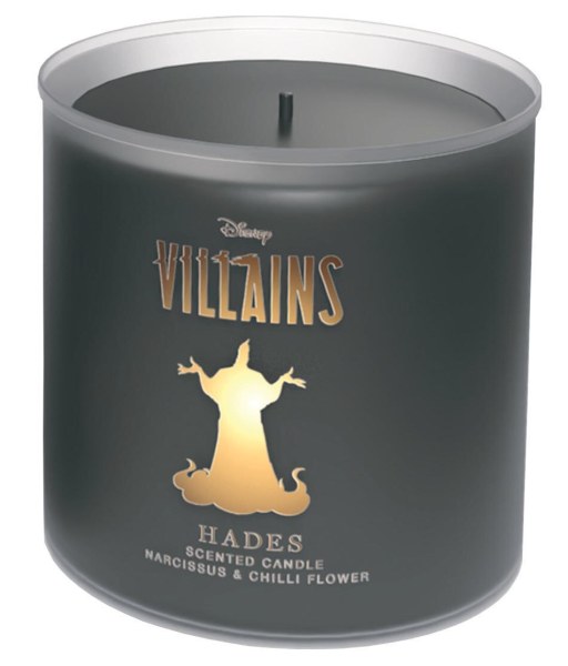 DISNEY HADES GLASS CANDLE NARCISSUS & CHILLI FLOWER