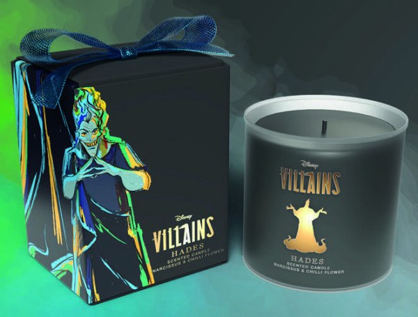 DISNEY HADES GLASS CANDLE NARCISSUS & CHILLI FLOWER