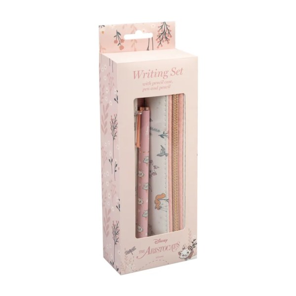 PENCIL CASE SET WITH PEN AND PENCIL BONJOUR MARIE - DISNEY THE ARISTOCATS