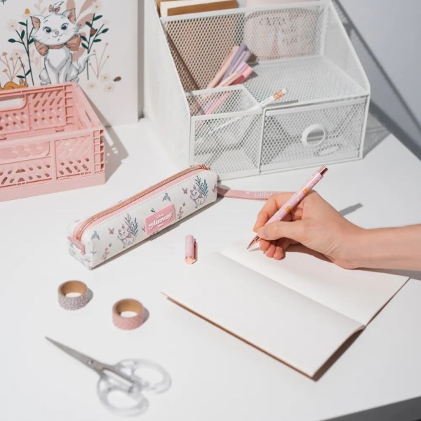 PENCIL CASE SET WITH PEN AND PENCIL BONJOUR MARIE - DISNEY THE ARISTOCATS