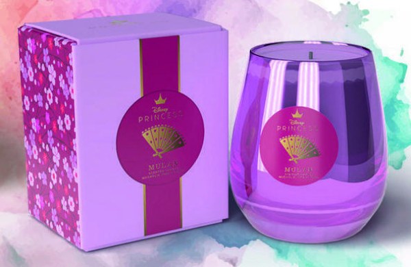 Disney Mulan Glass Candle Magnolias & Lotus
